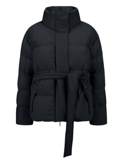 belted puffer jacket