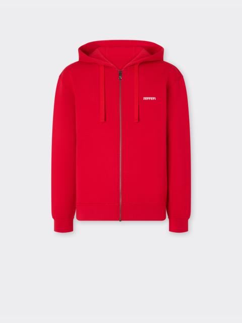 Ferrari Hooded sweatshirt in scuba