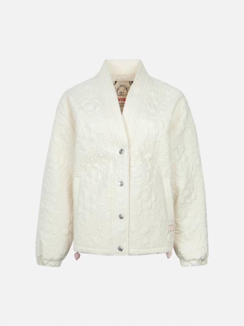 EVISU ALLOVER QUILTED SEAGULL AND FLORAL FASHION FIT JACKET