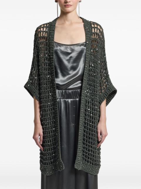 PESERICO open knit cardigan