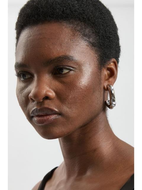 KAREN MILLEN Crystal Hoop Statement Earrings