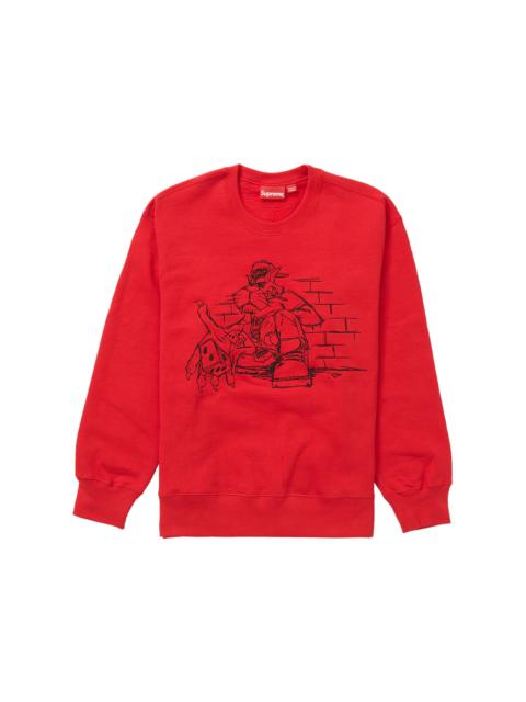 Supreme Dice Crewneck Red