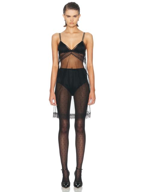 TOM FORD Stretch Tulle Cocktail Slip Dress