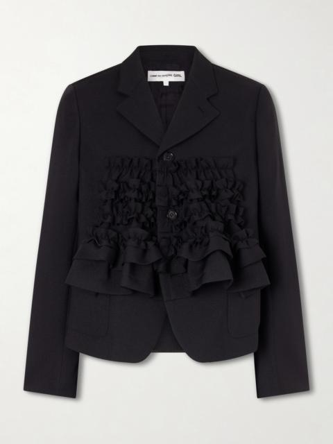 Comme des Garçons GIRL Ruffled Gabardine Blazer