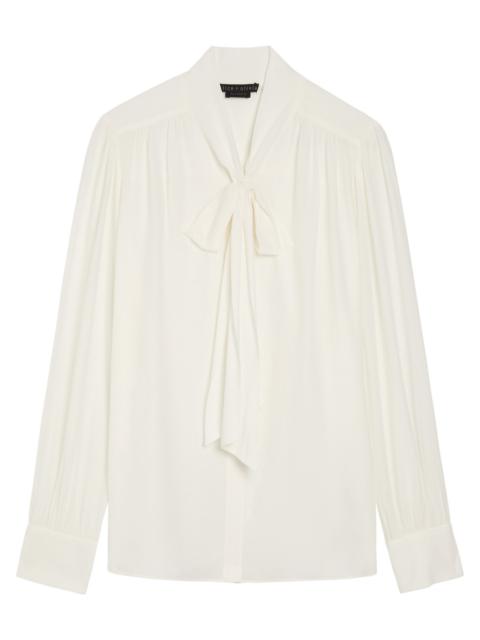 Alice + Olivia Alice + Olivia Thayer Neck tie Georgette Blouse