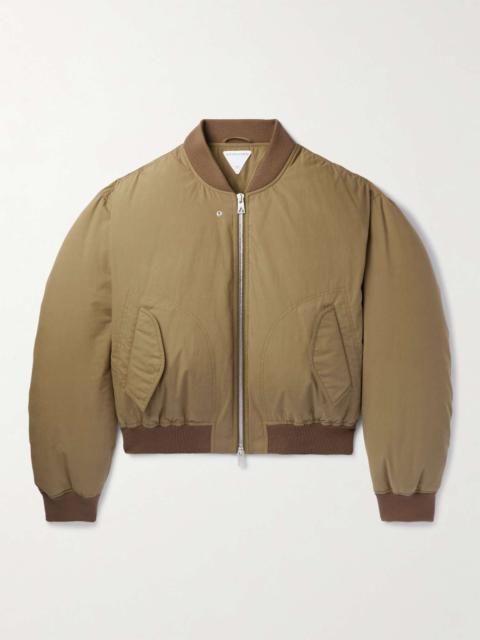 Frosted Cotton-Poplin Down Bomber Jacket