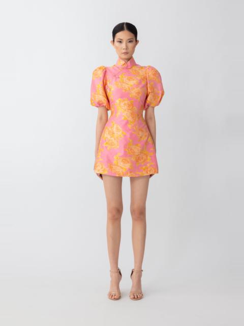 SAU LEE JUNE JACQUARD MINI DRESS