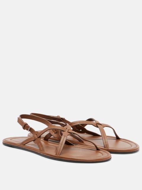 The Row Malick Strap leather sandals