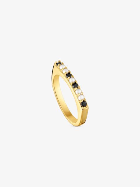 TOUS Small Ring with 18K gold vermeil and gemstones TOUS Basic Colors