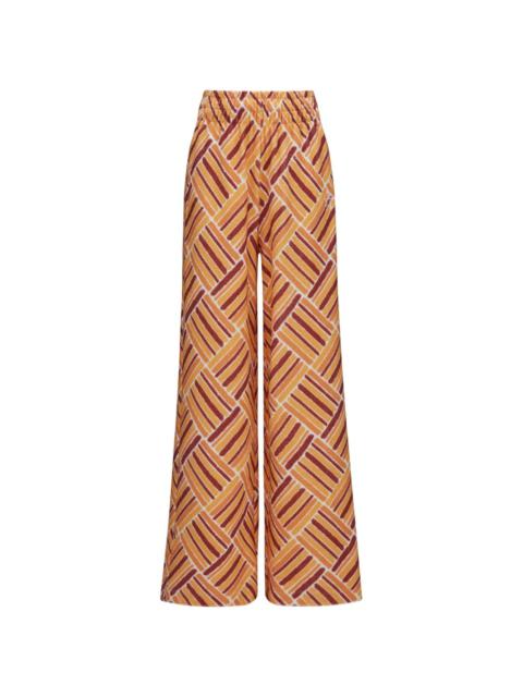 PERFECT MOMENT Eularia geometric-print cotton trousers