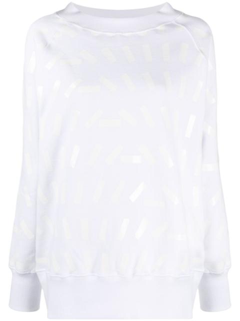 Maison Margiela tape print sweatshirt