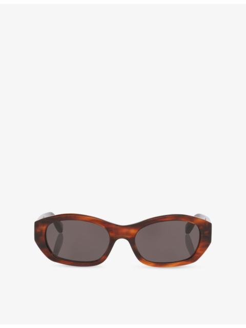 BALENCIAGA 6E000496 Oval-Frame Acetate Sunglasses