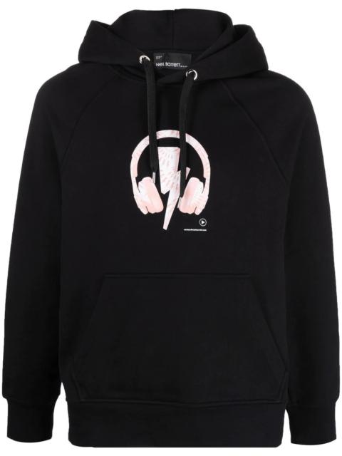 Neil Barrett D.J. Bolt printed hoodie