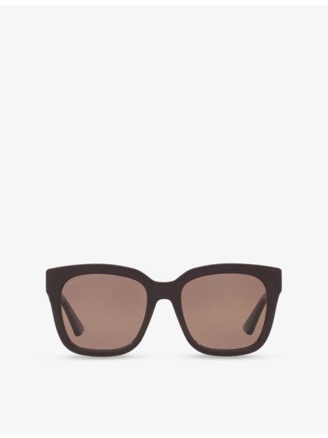 GUCCI GG1338S Rectangle-Frame Injected Sunglasses