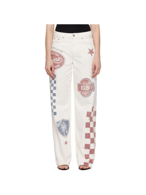 Ksubi Off-White Low Rider Jeans