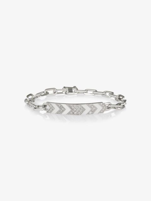 SPRWMN DIAMOND DOUBLE CHEVRON BRACELET