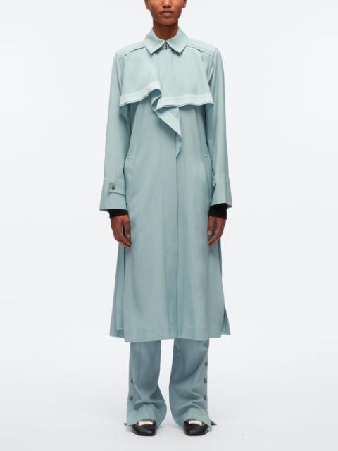 3.1 Phillip Lim Lightweight Trench Dress With Cascade Drape