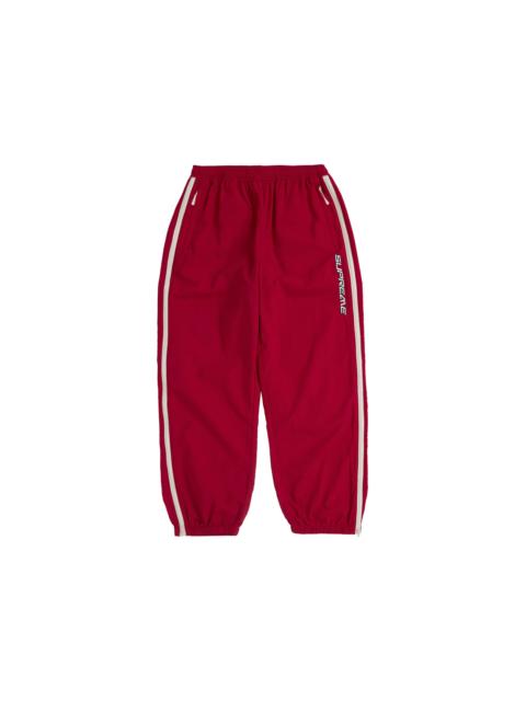 Supreme Supreme Contrast Zip Warm Up Pant Red