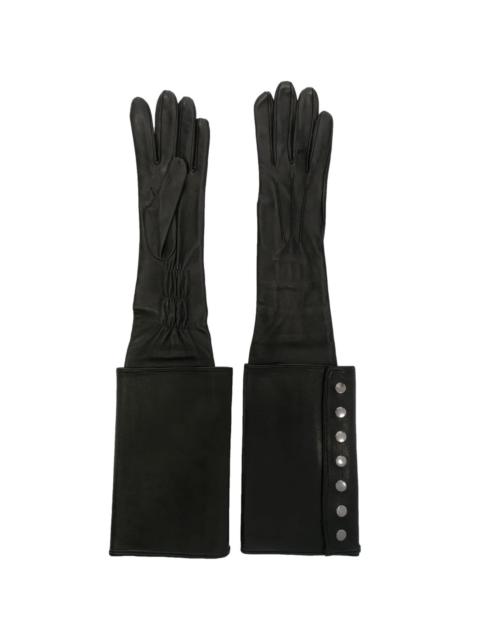 MANOKHI press-stud leather gloves