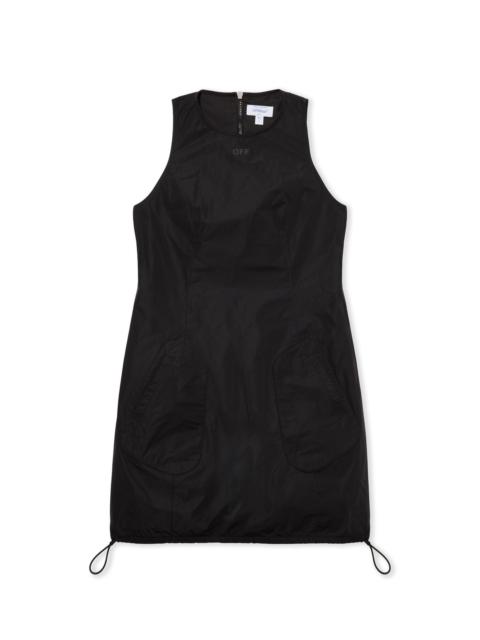 Off-White Tech Taffeta Pocket Mini Dress