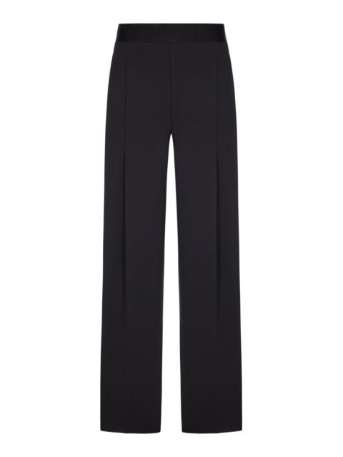GIORGIO ARMANI PALAZZO TROUSERS IN FABRIC WITH PLEATS