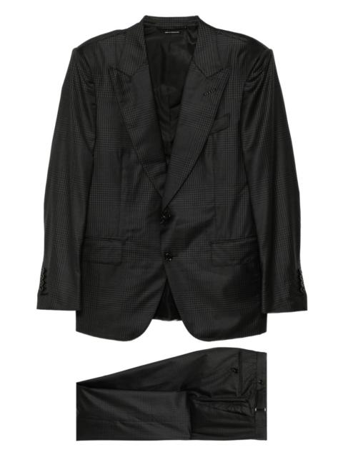 TOM FORD checked single-breasted suit