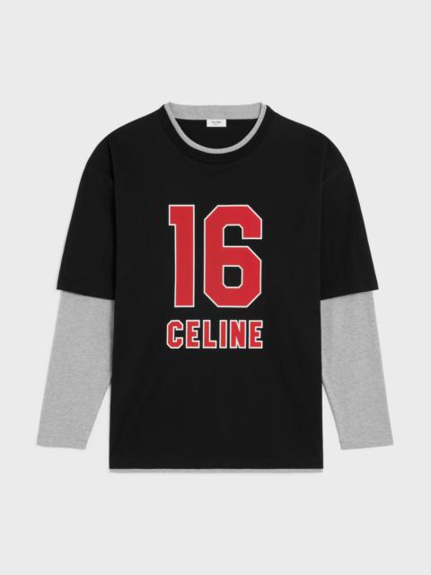 Celine 16 skater t-shirt in cotton jersey