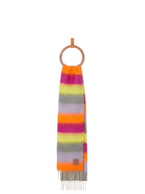 Loewe Striped scarf in mohair