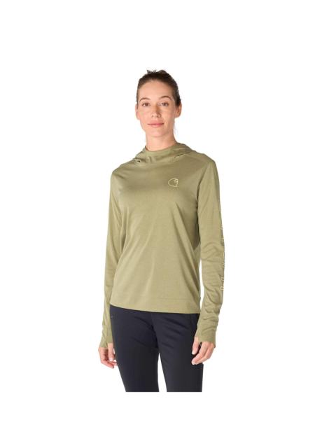 Carhartt Women's Force Sun Defender™ Relaxed LS Logo Hoodie