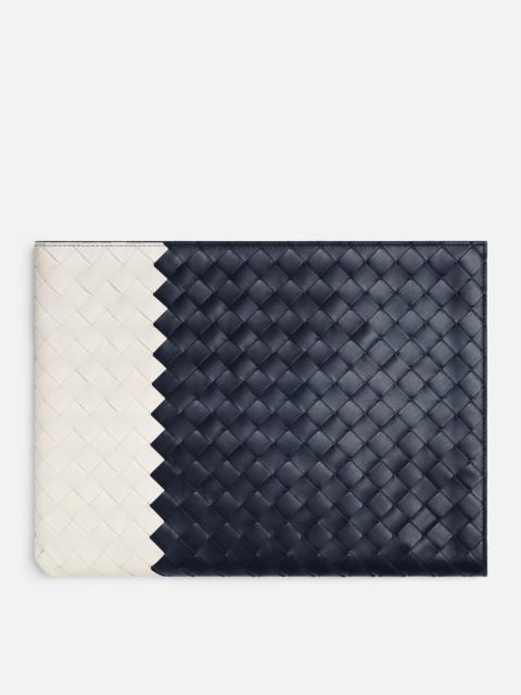 Bottega Veneta Intrecciato Half Zip Pouch