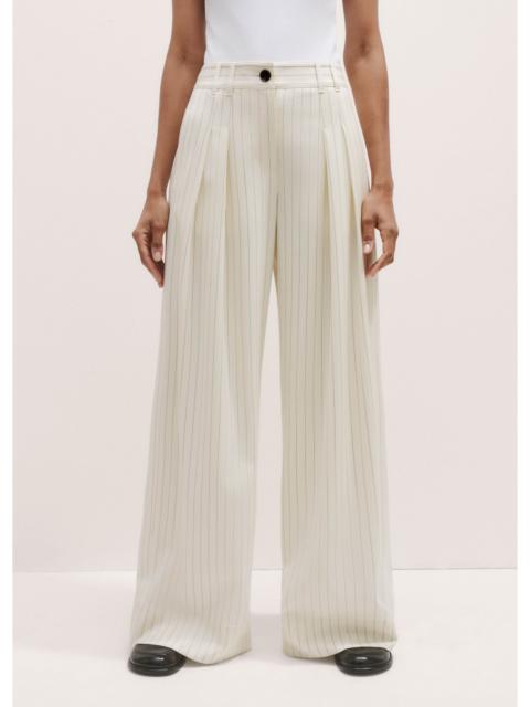 ME+EM Wide-Leg Pinstripe Pant