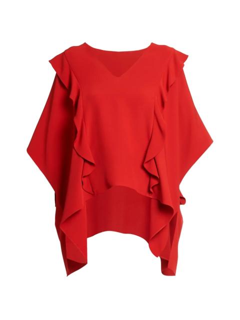 Valentino ruffled drape 블라우스