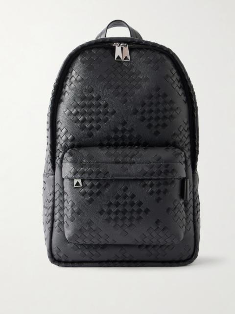 Bottega Veneta Diamonds Dover Classic Intrecciato Leather Backpack
