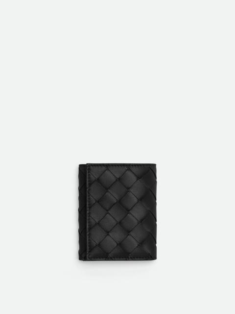 Small Intrecciato Tri-Fold Zip Wallet