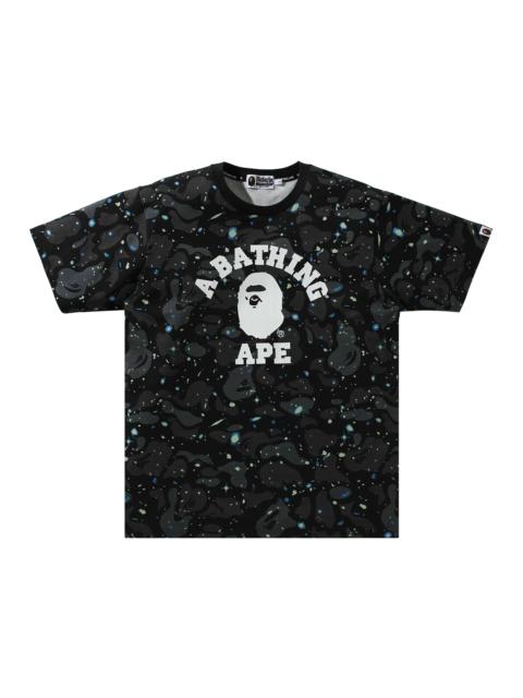 BAPE Space Camo College Tee 'Black'