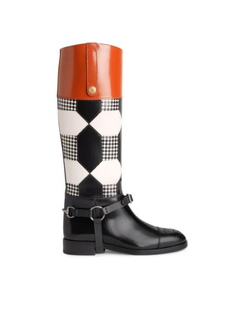 GUCCI knee-length buckle-detail boots