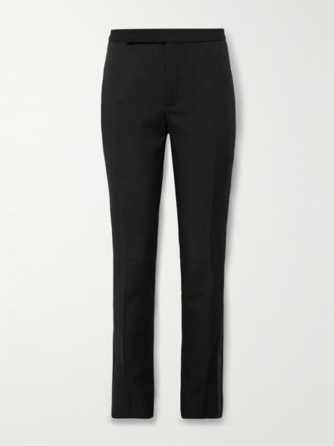 SAINT LAURENT Slim-Fit Virgin Wool Grain de Poudre Trousers