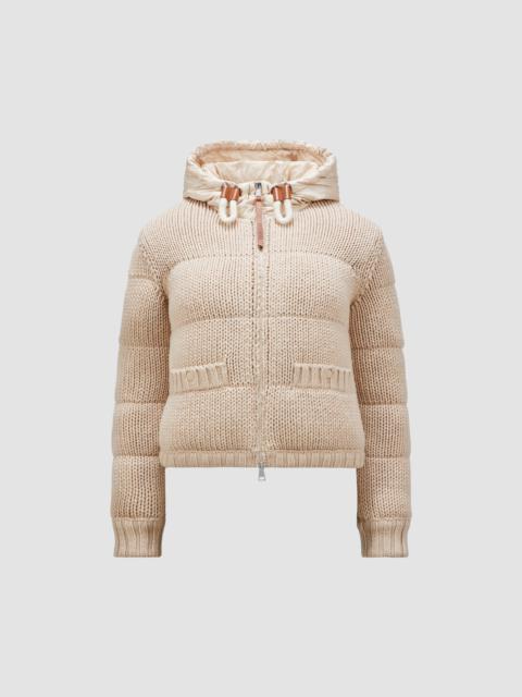 Padded Wool Zip-Up Hoodie