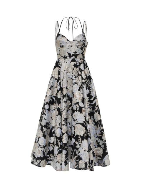 Erdem Rea jacquard fil coupé midi dress