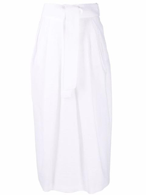 FABIANA FILIPPI belted cotton midi skirt