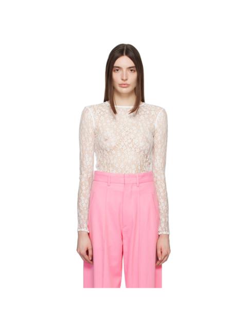 Isabel Marant White Toyela Long Sleeve T-Shirt