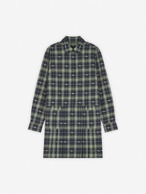 Maison Kitsuné PLEATED MINI SHIRT DRESS
