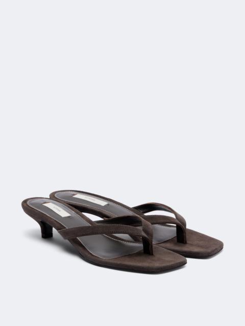 TOTEME Suede thong sandals
