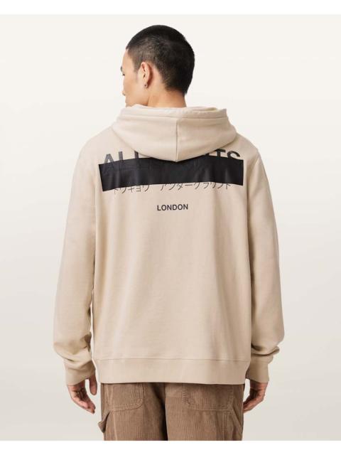 ALLSAINTS REDACT PULLOVER EMBROIDERED LOGO HOODIE