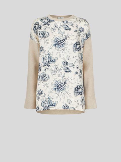 Etro JUMPER WITH SILK INSERTS