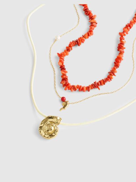 Madewell Three-Pack Puka Shell Necklace Set