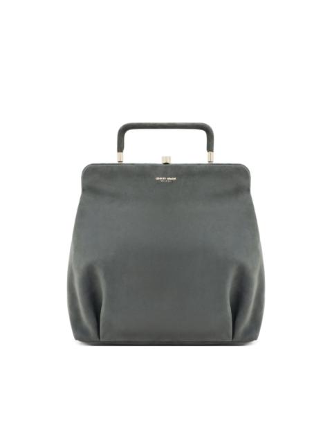 GIORGIO ARMANI Frame logo-detail tote bag