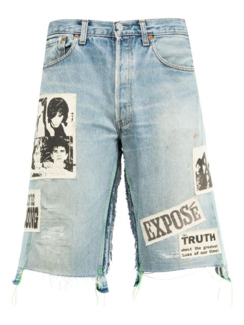 *Better With Age x Levi's 501 patchwork denim shorts
