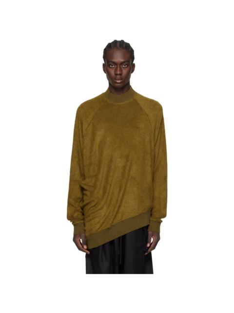 Julius Khaki Asymmetric Sweater