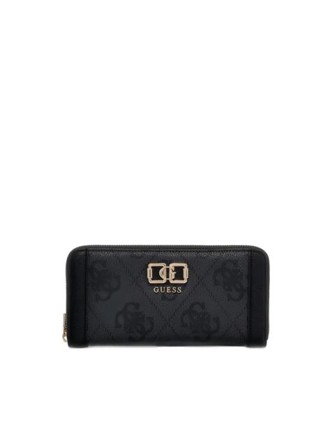 GUESS USA logo patterned zip wallet